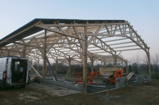 Ossature bois et bardage pour extensions à Mayenne